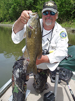 Lance with a nice smallmouth